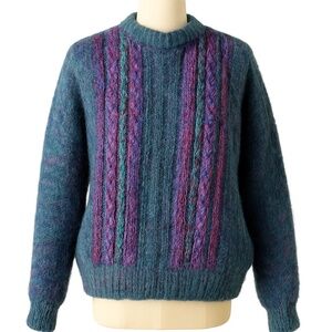 EUC VINTAGE JINX SENIOR HAND WOVEN SWEATER JACKET , SIZE MEDIUM